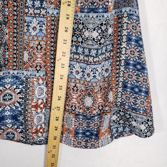 Lulus Dress Womens Extra Small Multicolor Southwestern Boho Keyhole Back Mini - Picture 12 of 15